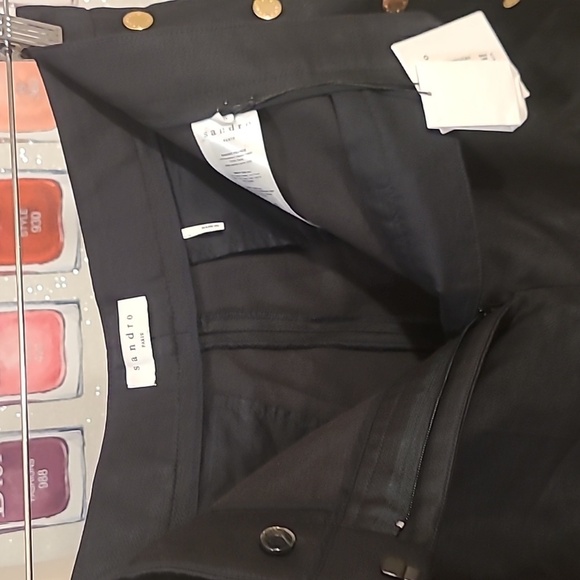 SANDRO PARIS HIGHWAIST SHORTS - Picture 5 of 6